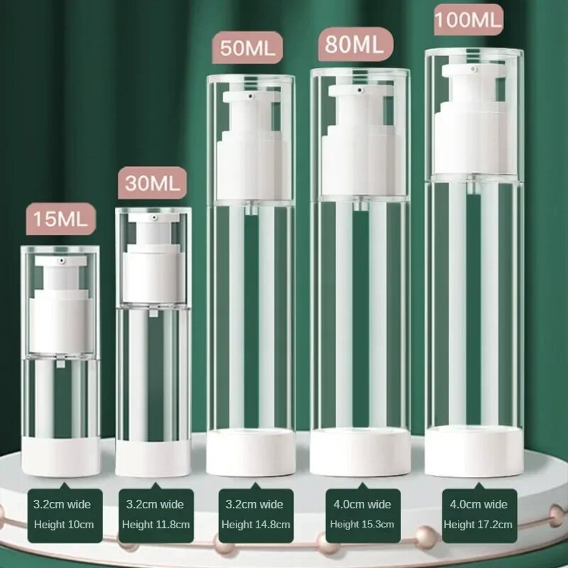 Luxury Skincare Packaging - 15/30/50/80/100ml Vacuum Sub Bottle Travel Cosmetics
